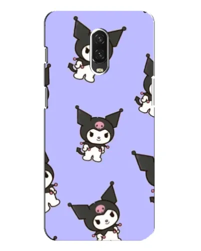 Чехол для OnePlus 6T с картинкой «Паттерн с Kuromi»