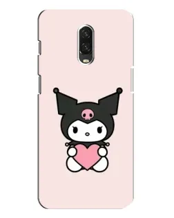 Чохол для OnePlus 6T з картинкою «Kuromi та серце»