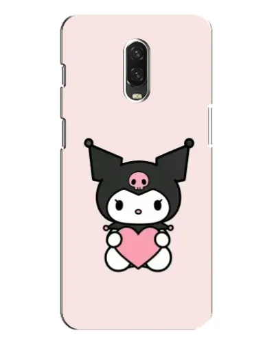 Чехол для OnePlus 6T с картинкой «Kuromi и сердце»