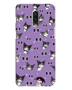 Чохол для OnePlus 6T з картинкою «Kuromi — патерн»