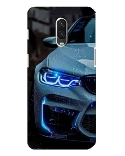 Чехол для OnePlus 6T с картинкой «Взгляд BMW с синими фарами» Чехол для OnePlus 6T с картинкой «Взгляд BMW с синими фарами»