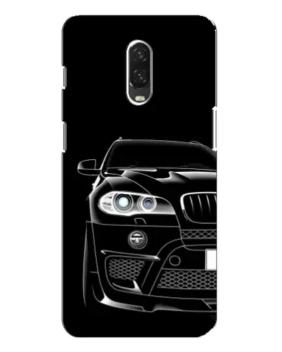 Чехол для OnePlus 6T с картинкой «Темный силуэт BMW»