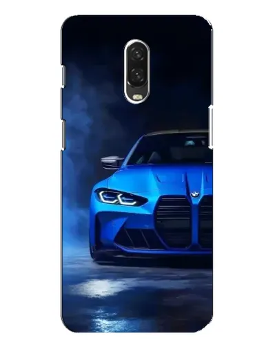 Чехол для OnePlus 6T с картинкой «Голубая BMW M4»