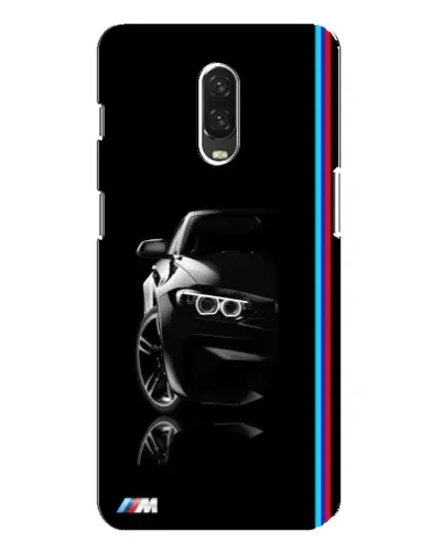 Чехол для OnePlus 6T с картинкой «Силуэт BMW в темноте»