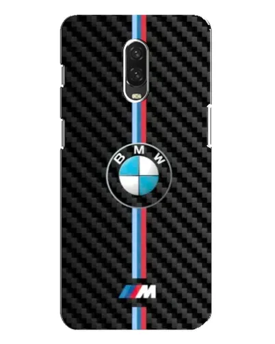 Чехол для OnePlus 6T с картинкой «Эмблема BMW и карбон»