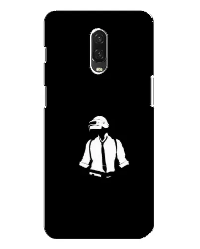 Чехол для OnePlus 6T с картинкой «PUBG — белый шлем»