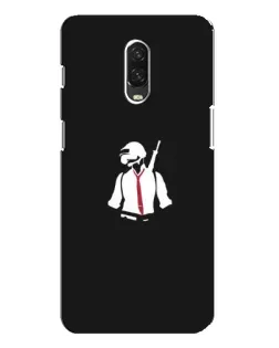 Чехол для OnePlus 6T с картинкой «PUBG — силуэт воина»