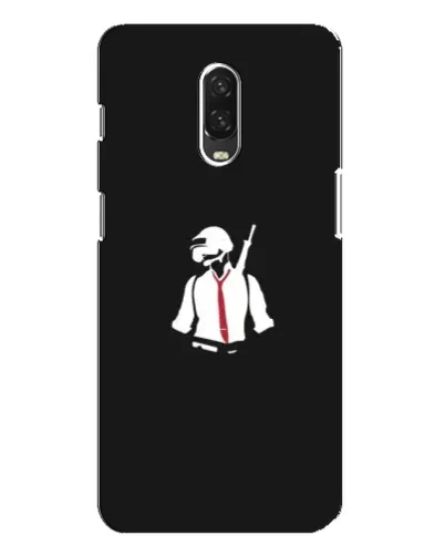 Чехол для OnePlus 6T с картинкой «PUBG — силуэт воина»