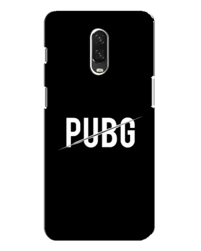 Чехол для OnePlus 6T с картинкой «PUBG — белый логотип»