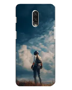 Чехол для OnePlus 6T с картинкой «Герой PUBG на скале»