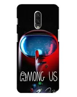 Чехол для OnePlus 6T с картинкой «Красный импостер — макро»