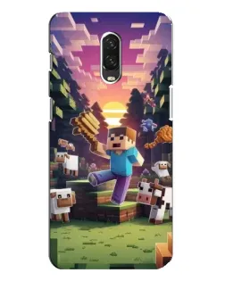 Чехол для OnePlus 6T с картинкой «Стив на ферме» Чехол для OnePlus 6T с картинкой «Стив на ферме»