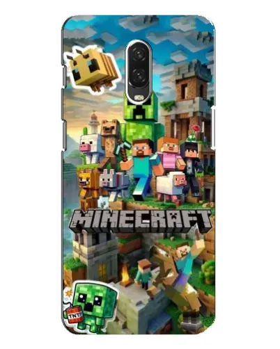 Чехол для OnePlus 6T с картинкой «Замок Minecraft»