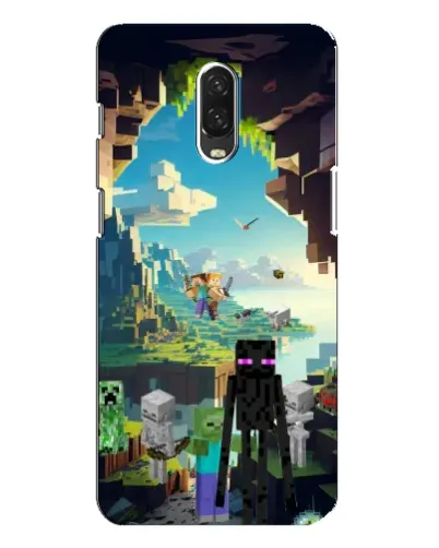 Чехол для OnePlus 6T с картинкой «Эндермен в лесу»