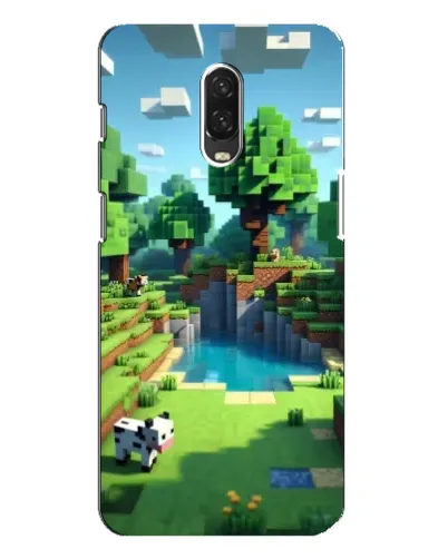 Чехол для OnePlus 6T с картинкой «Minecraft летний день»