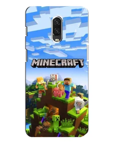 Чехол для OnePlus 6T с картинкой «Minecraft классический мир»