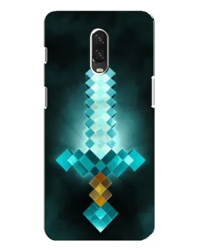 Чехол для OnePlus 6T с картинкой «Алмазный меч неон»