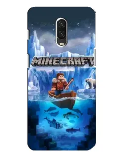 Чехол для OnePlus 6T с картинкой «Minecraft ледяной мир»