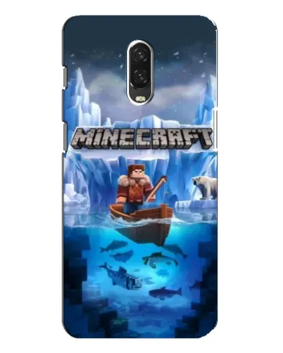 Чехол для OnePlus 6T с картинкой «Minecraft ледяной мир»
