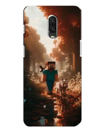Чехол для OnePlus 6T с картинкой «Стив в лесу»