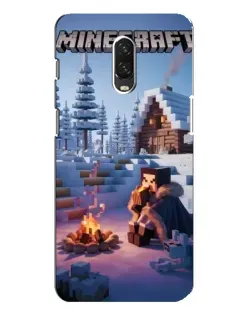Чехол для OnePlus 6T с картинкой «Зимний Minecraft»