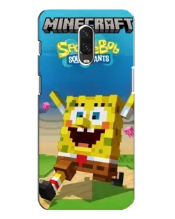 Чехол для OnePlus 6T с картинкой «Губка Боб Minecraft»