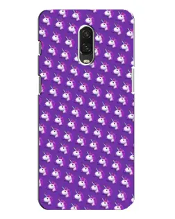 Чохол для OnePlus 6T з картинкою «Єдинороги на фіолетовому»