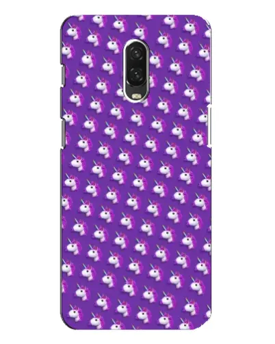 Чохол для OnePlus 6T з картинкою «Єдинороги на фіолетовому»