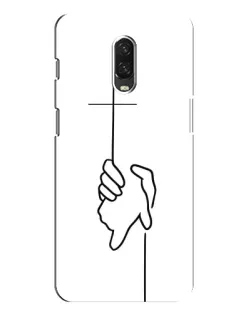 Чохол для OnePlus 6T з картинкою «Рука тримає»