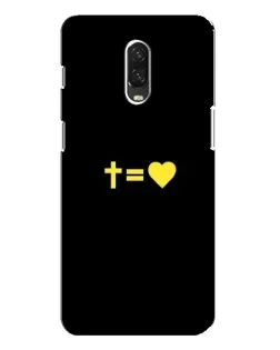 Чохол для OnePlus 6T з картинкою «Серце та Хрест»