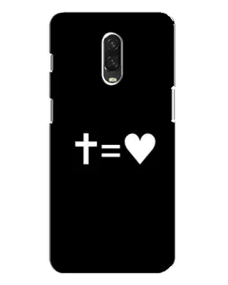 Чохол для OnePlus 6T з картинкою «Хрест та Серце»