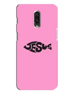 Чохол для OnePlus 6T з картинкою «Рожевий символ Jesus»