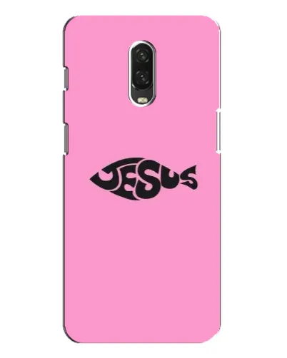 Чохол для OnePlus 6T з картинкою «Рожевий символ Jesus»