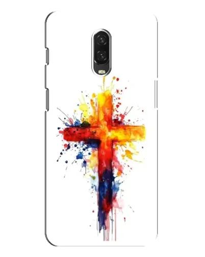 Чохол для OnePlus 6T з картинкою «Акварельний хрест»