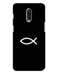 Чехол для OnePlus 6T с картинкой «Символ рыбы Jesus»