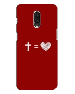 Чехол для OnePlus 6T с картинкой «Уравнение любви»