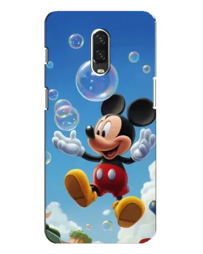Чохол для OnePlus 6T з картинкою «Mickey та мильні бульбашки»