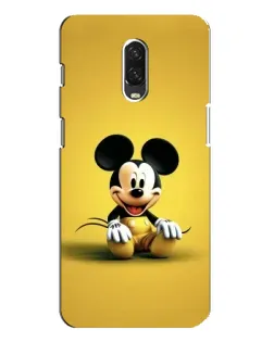 Чохол для OnePlus 6T з картинкою «Міккі на жовтому»