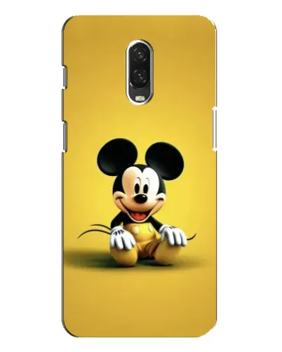 Чохол для OnePlus 6T з картинкою «Міккі на жовтому»