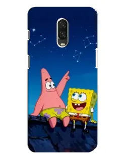 Чохол для OnePlus 6T з картинкою «Губка Боб та Патрік вночі»