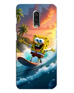 Чохол для OnePlus 6T з картинкою «Губка Боб серфінгіст»