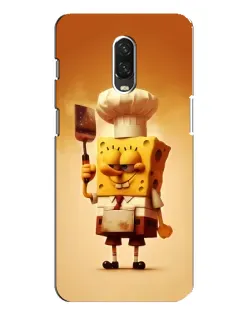 Чохол для OnePlus 6T з картинкою «Губка Боб кухар»
