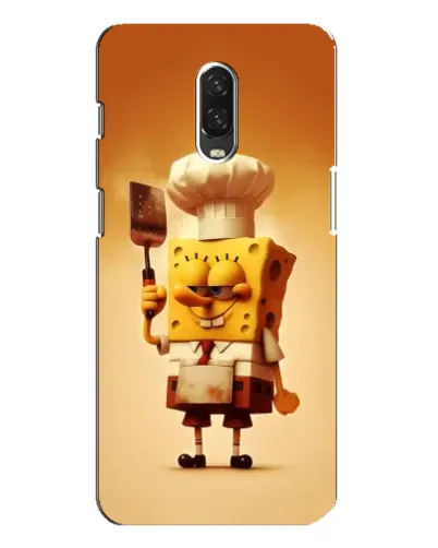 Чохол для OnePlus 6T з картинкою «Губка Боб кухар»