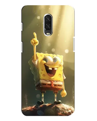 Чохол для OnePlus 6T з картинкою «Сяючий Спанч Боб»