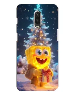 Чохол для OnePlus 6T з картинкою «Різдвяний Спанч Боб»