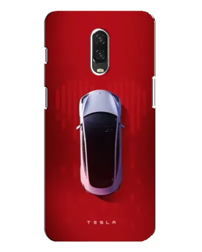 Чехол для OnePlus 6T с картинкой «Tesla Top View»