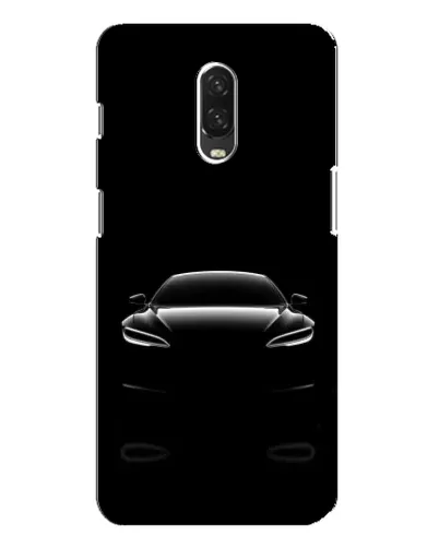 Чехол для OnePlus 6T с картинкой «Силуэт Tesla Night»