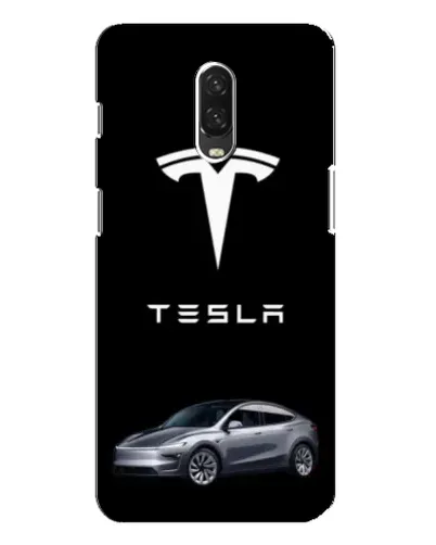 Чехол для OnePlus 6T с картинкой «Tesla Model Y»