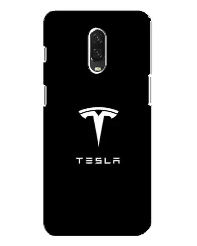 Чехол для OnePlus 6T с картинкой «Tesla White Logo»