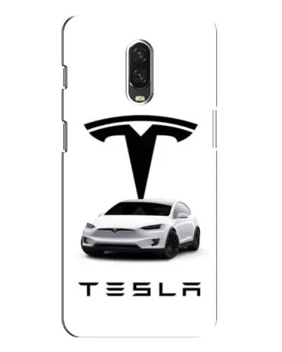 Чехол для OnePlus 6T с картинкой «Tesla White Style»
